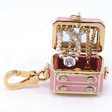 Juicy Couture Pink Jewelry Chest Charm
