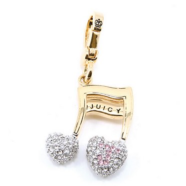 Juicy Couture Pave Music Note Charm