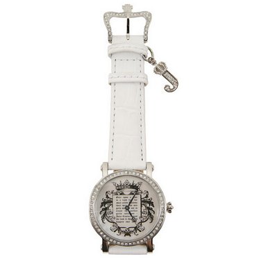 Juicy Couture by Movado Fairytale Watch with Pave Crystals in White